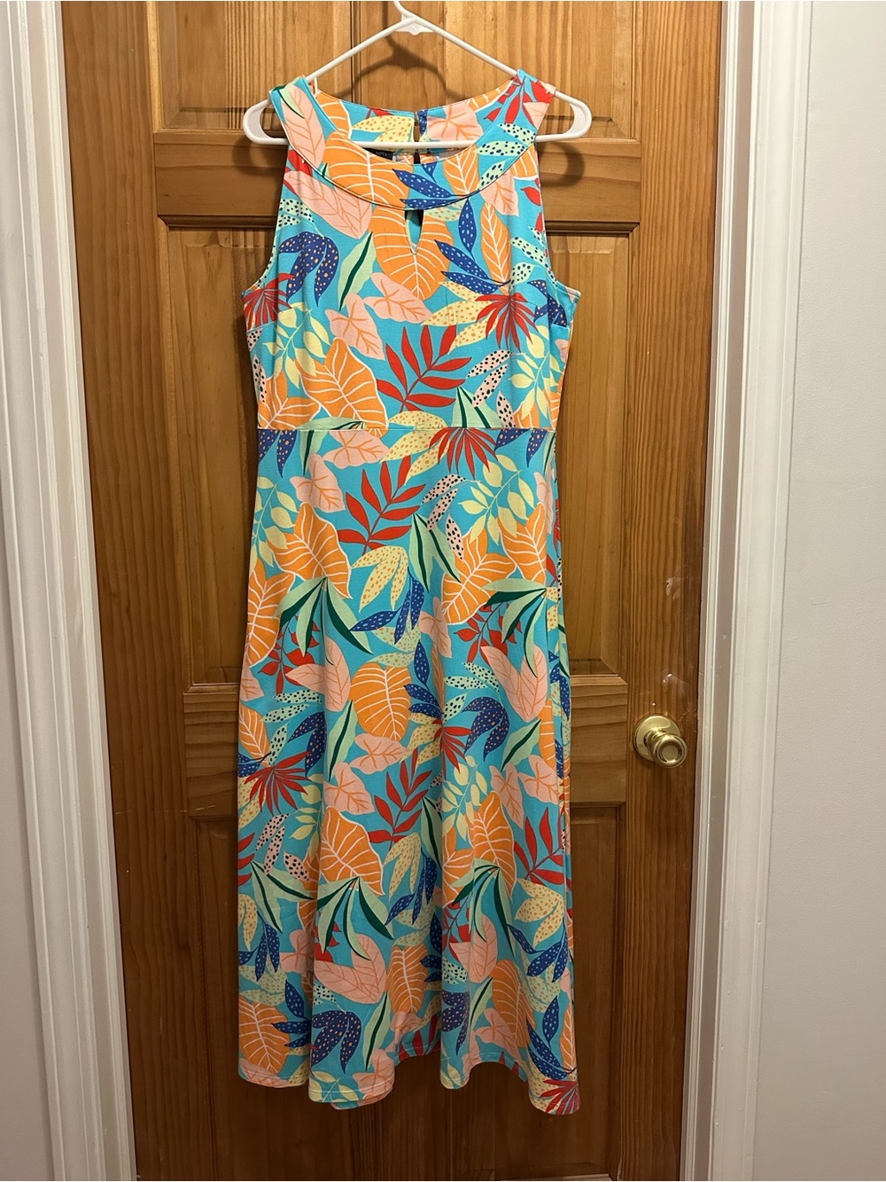 Talbots Tropical Print Dress